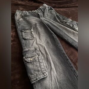 BDG Women’s Washed Black Cargo Jeans